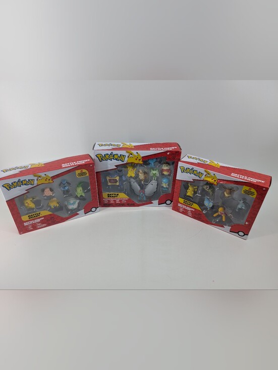 Jazwares Other - Pokemon Battle Figures Sets - 3 Sets 20 Figures New In Damaged Boxes